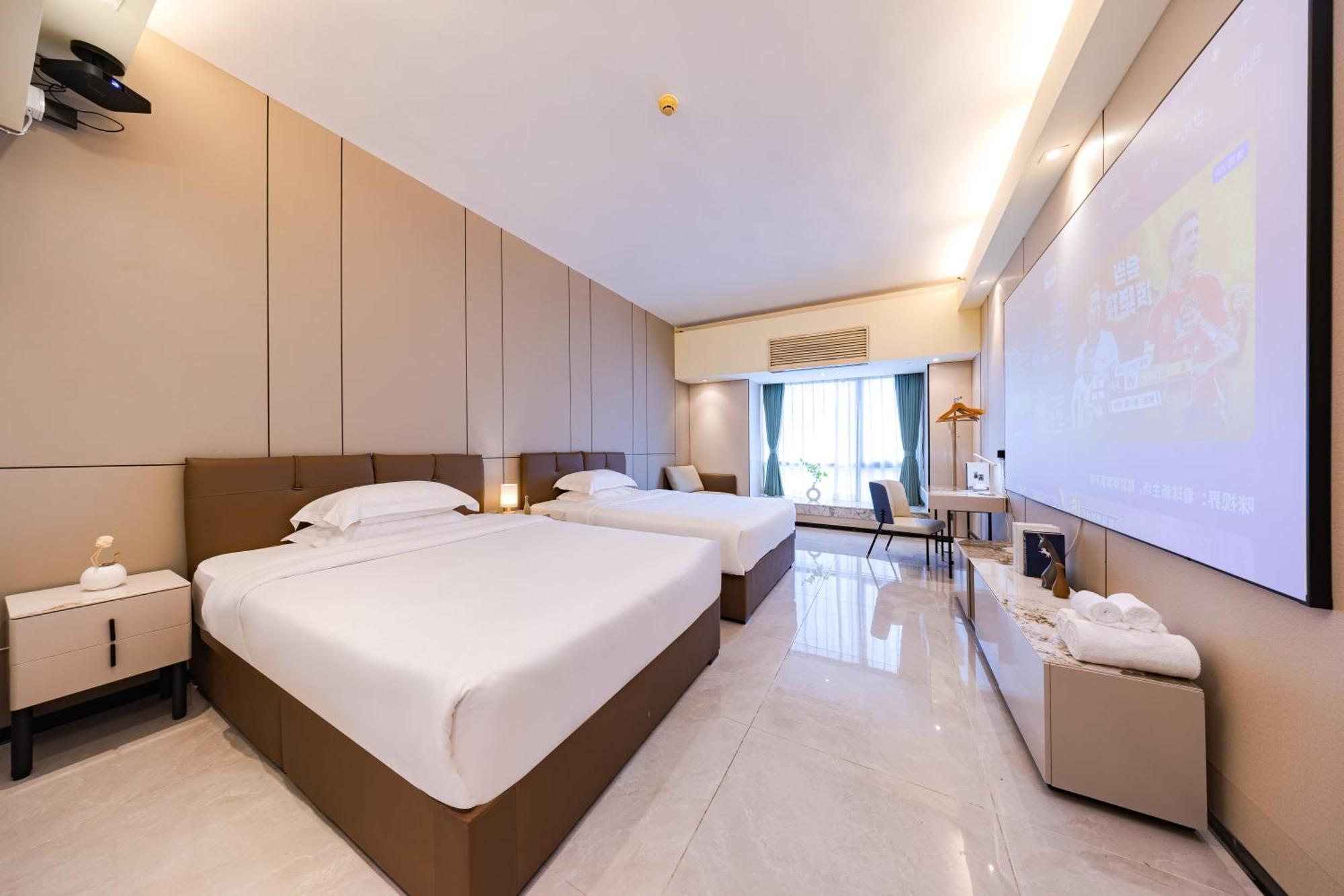Yu Manju High-Floor Huge-Screen Audiovisual Hotel-Guangzhou Tower Zhujiang New Town Sports West Road Branch Exterior photo