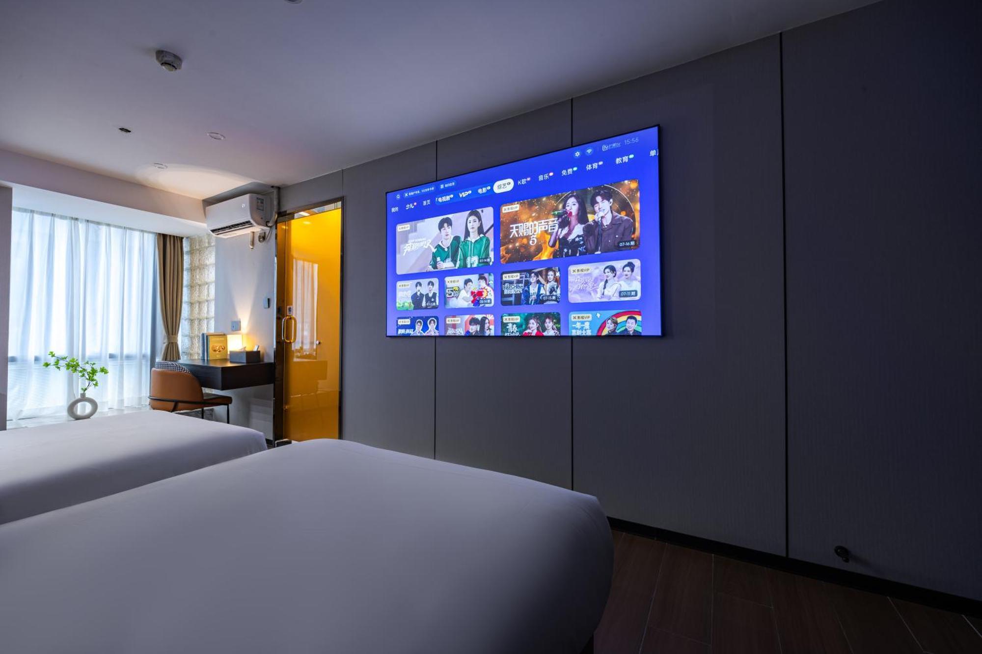 Yu Manju High-Floor Huge-Screen Audiovisual Hotel-Guangzhou Tower Zhujiang New Town Sports West Road Branch Exterior photo