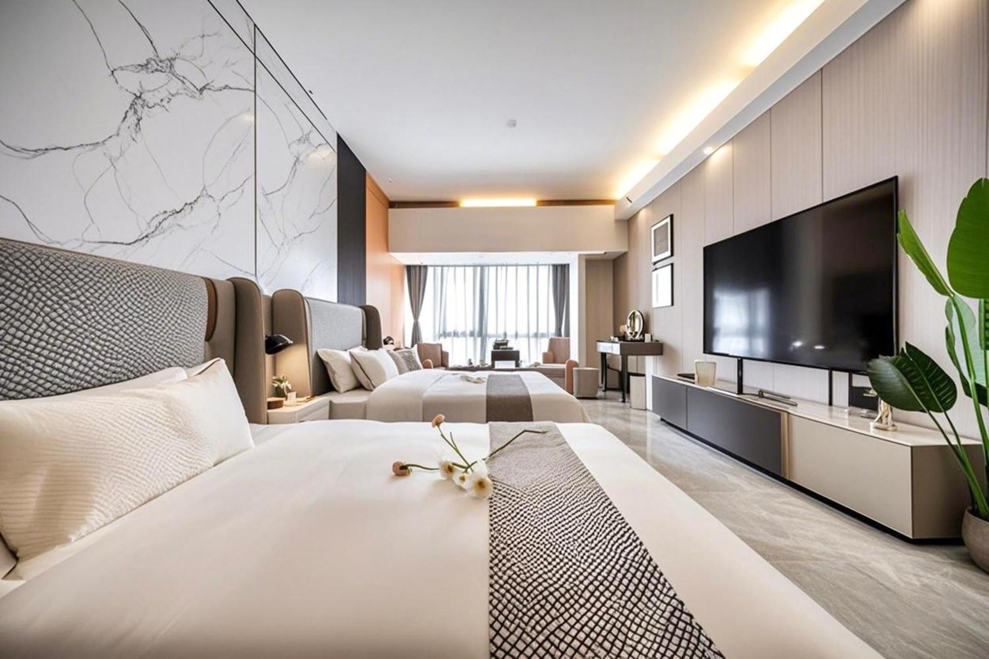 Yu Manju High-Floor Huge-Screen Audiovisual Hotel-Guangzhou Tower Zhujiang New Town Sports West Road Branch Exterior photo